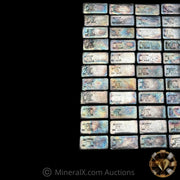 x55 (4 - 6oz Weight Class Range) Academy "No Weight Stamp" Variety Vintage Silver Bar Hoard (297.45oz Total)