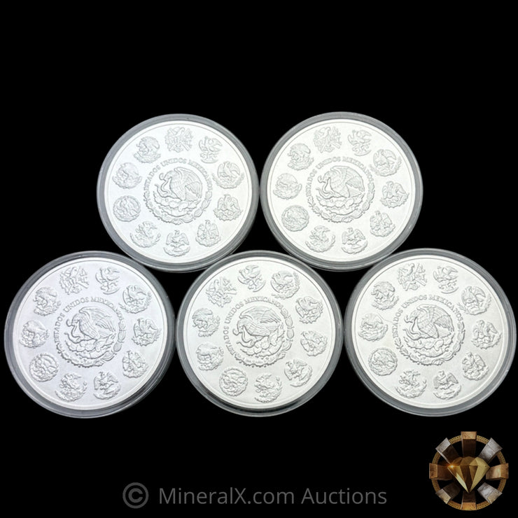 x5 5oz 2023 Libertad Silver Coins (25oz Total)