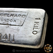 Kilo Engelhard London Landscape Variety Vintage Silver Bar