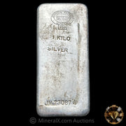 Kilo JM Johnson Matthey London Melters & Refiners "With Serial Variety" Vintage Silver Bar