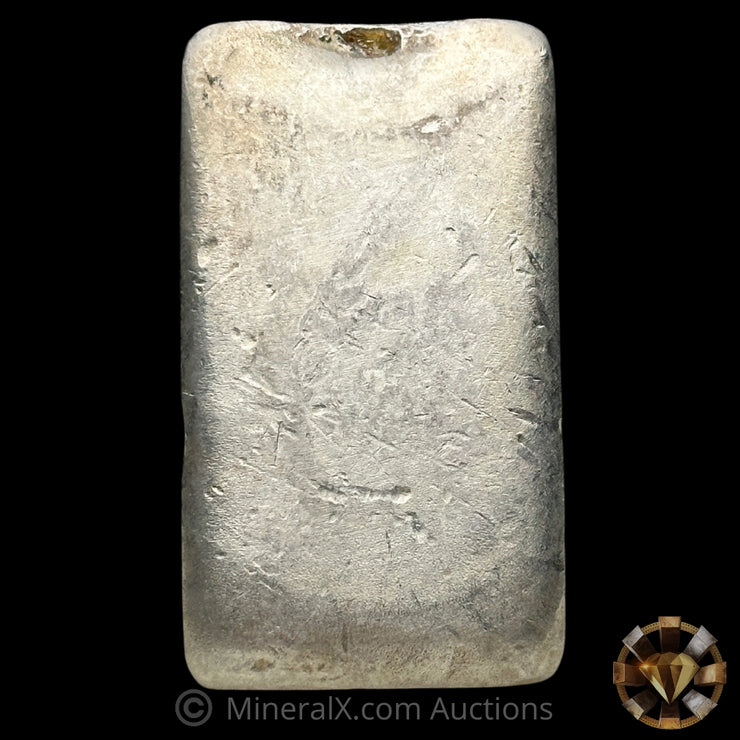 10oz JM Johnson Matthey Reverse Stamp Vintage Silver Bar