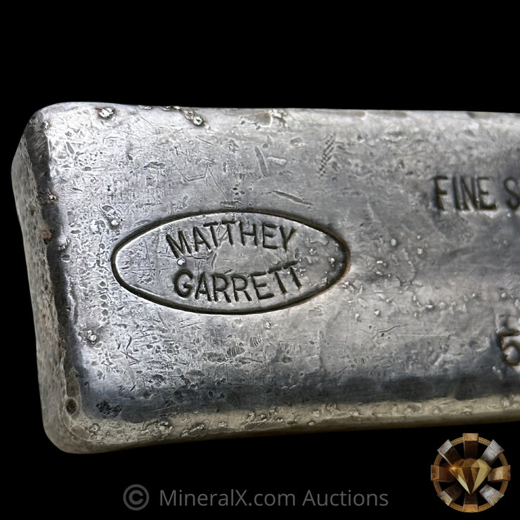 505g Matthey Garrett MG Australia Vintage Silver Bar