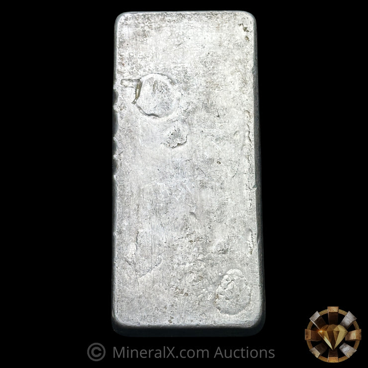 Kilo Johnson Matthey London Wide Mold / Small JM Prefix Serial Variety Vintage Silver Bar