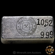 10.52oz Yellow Daisy Vintage Silver Bar With Unique Double Strike Hallmark