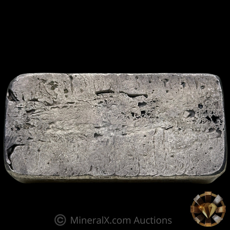 10.52oz Yellow Daisy Vintage Silver Bar With Unique Double Strike Hallmark