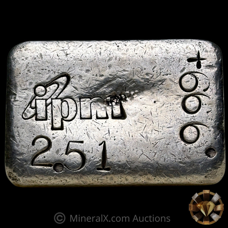 2.51oz IPM International Precious Metals Vintage Silver Bar