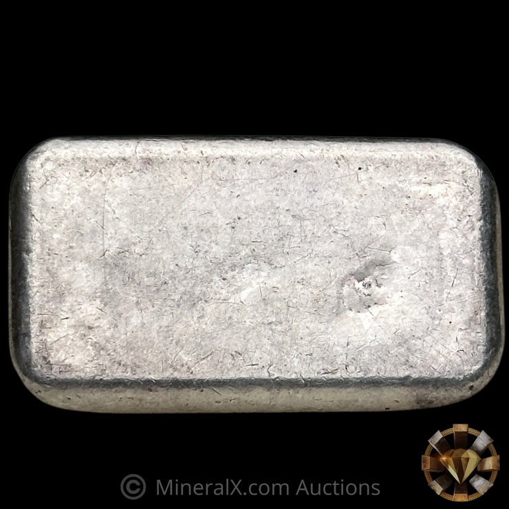 1oz W H Foster Blank Back Variety Vintage Silver Bar