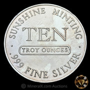 10oz Sunshine Minting Vintage Silver Round Bar