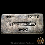 20oz Engelhard Bull Logo Vintage Silver Bar