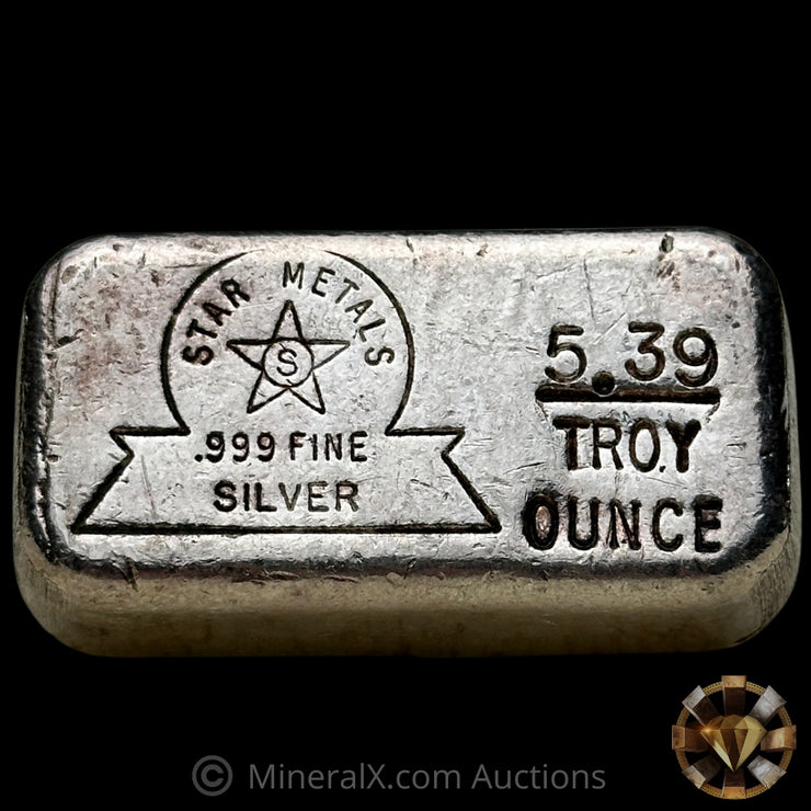 5.39oz Star Metals Vintage Silver Bar