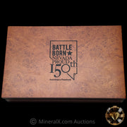 x4 1oz Nevada Battle Born Sesquicentennial Silver Coin Set With Original Wood Box