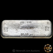 10.03oz W E Mowrey M M Vintage Silver Bar