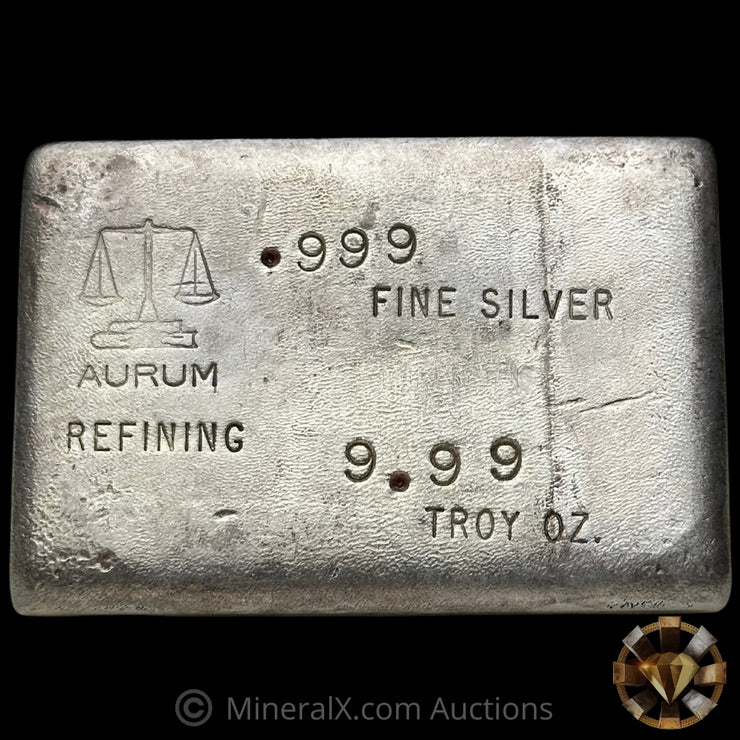 9.99oz Aurum Refining Vintage Silver Bar