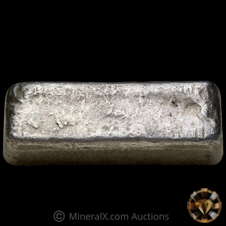 .500Kg ( 1/2 Kilo) MG Matthey Garrett Australia Vintage Silver Bar With Large W & H Walker And Hall Flag Counterstamp