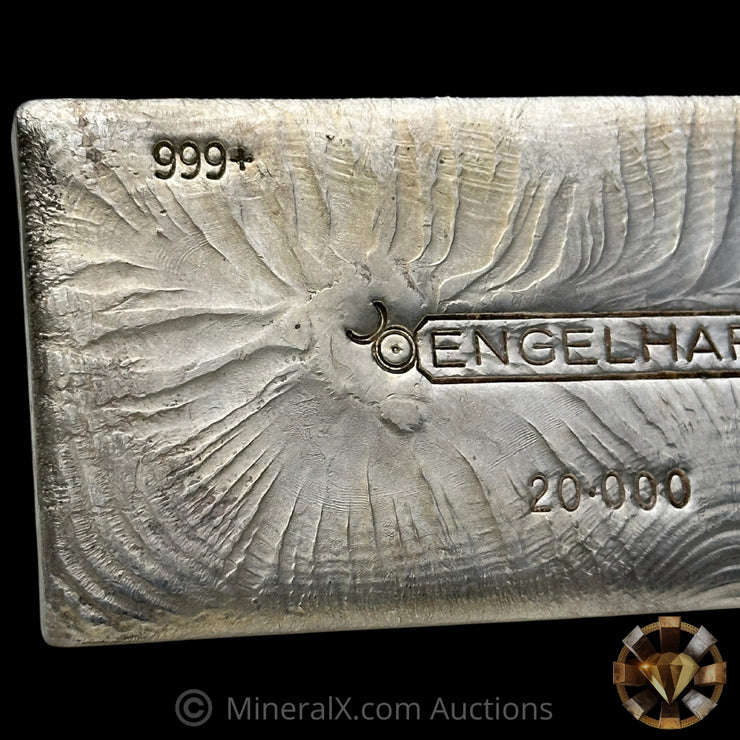 20oz Engelhard Bull Logo Vintage Silver Bar