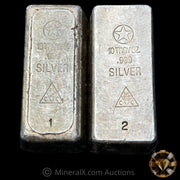 x2 10oz American Republic Silver Co Chattanooga Tenn Sequential Vintage Silver Bars