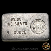 1oz ABC Australian Bullion Company Vintage Silver Bar