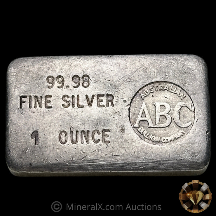 1oz ABC Australian Bullion Company Vintage Silver Bar