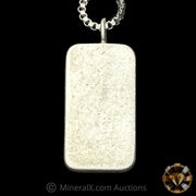 7.5g ABC Australian Bullion Company Vintage Silver Pendant With Chain