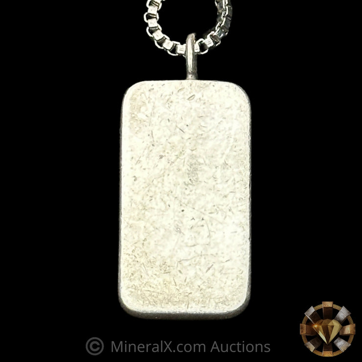 7.5g ABC Australian Bullion Company Vintage Silver Pendant With Chain