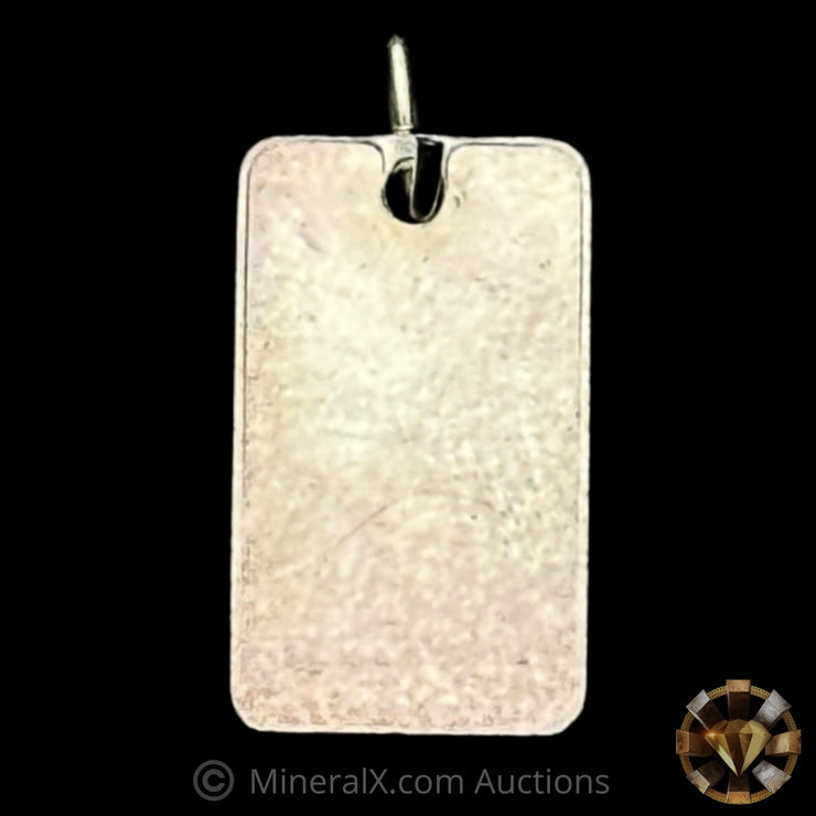 1g Engelhard Australia Vintage Silver Fractional Pendant Bar