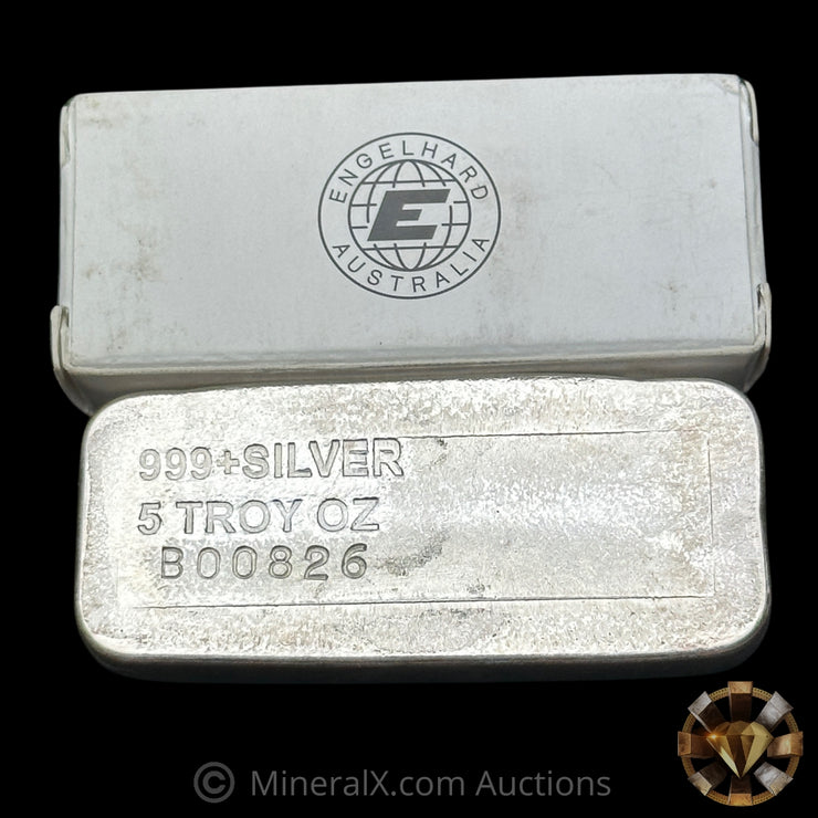 5oz Engelhard Australia Silver Bar with Box