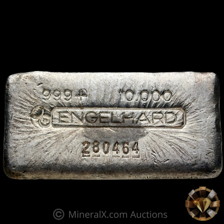 10oz Engelhard Bull Logo Vintage Silver Bar