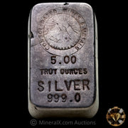 5oz Consolidated Mines & Metals Small Serial Variety Vintage Silver Bar