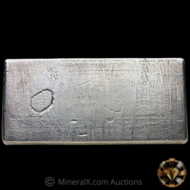 20oz Engelhard Bull Logo Vintage Silver Bar With Unique Scribbleback
