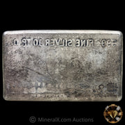 10oz Engelhard Waffleback Vintage Silver Bar With Reverse Impression