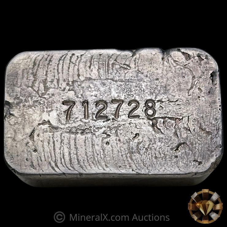 5.22oz Consolidated Mines & Metals Large Serial Variety Vintage Silver Bar