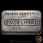 5oz Engelhard P Loaf Vintage Silver Bar