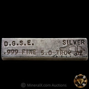 5oz DGSE Vintage Silver Bar