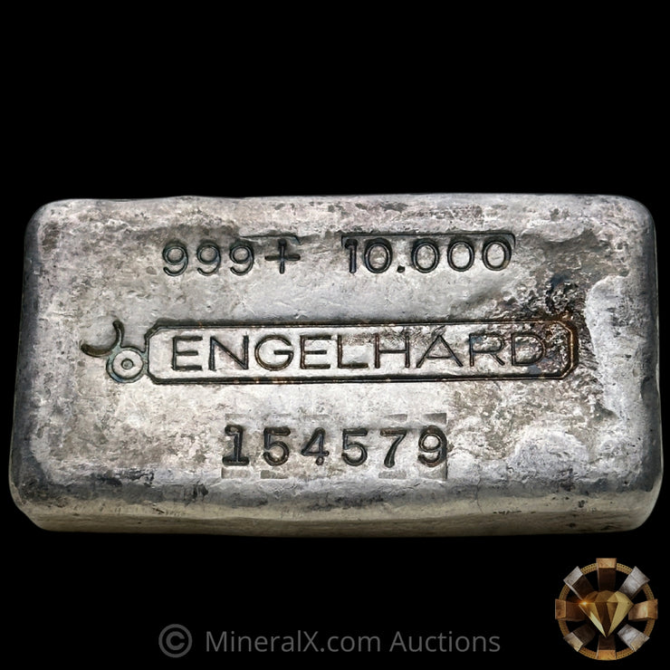 10oz Engelhard Bull Logo Vintage Silver Bar