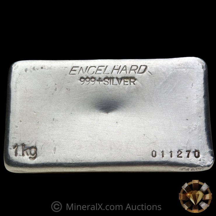 Kilo Engelhard Australia Vintage Silver Bar