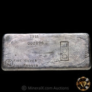 1000g (Kilo) 1981 Harrington Metallurgy Ltd Australia Vintage Silver Bar with DCL Counterstamp