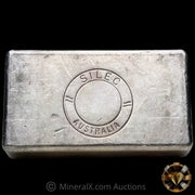 Kilo Engelhard Australia Reverse Stamp Vintage Silver Bar With Rare SILEC Counterstamp