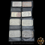 x8 1oz Misc Vintage Silver Bar Lot