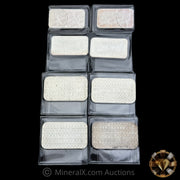 x8 1oz Misc Vintage Silver Bar Lot