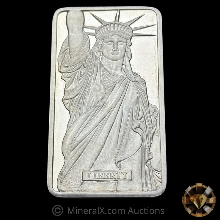 10oz MTB Bank Liberty Trade Vintage Silver Bar With Low Serial