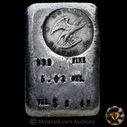 5.03oz Nevada Silver Co Vintage Silver Bar