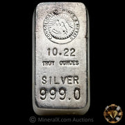 10.22oz Consolidated Mines & Metals Large Serial Variety Vintage Silver Bar