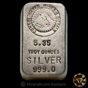 5.35oz Consolidated Mines & Metals No Serial Variety Vintage Silver Bar