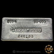 50oz Engelhard Bull Logo Vintage Silver Bar