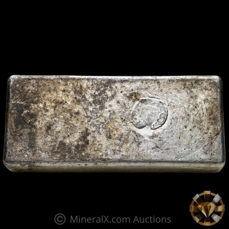 1000g (Kilo) Harrington Metallurgy Ltd Australia Vintage Silver Bar with DCL Counterstamp