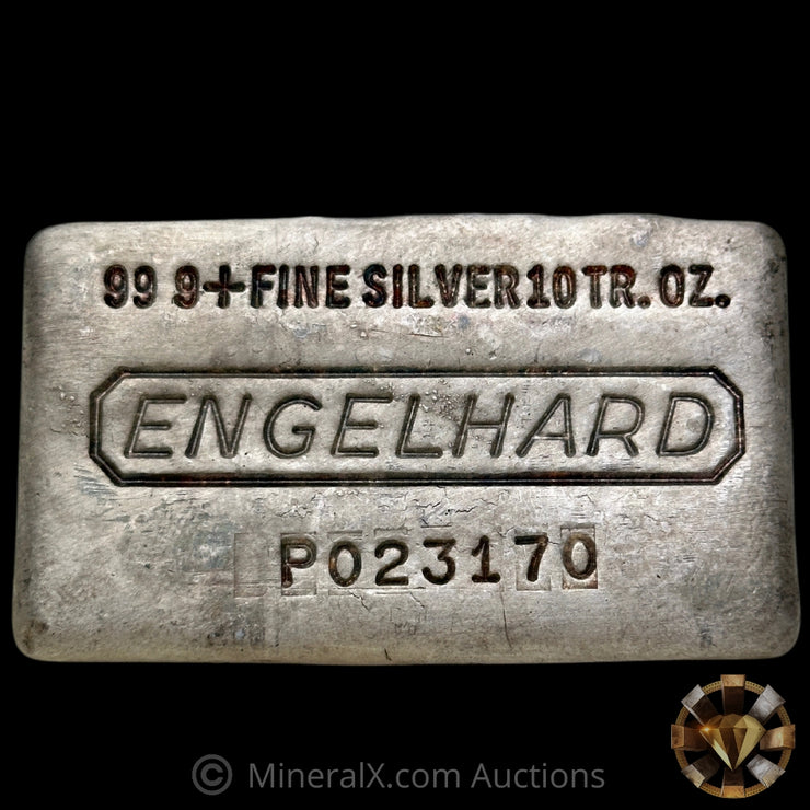 10oz Engelhard Waffleback Vintage Silver Bar