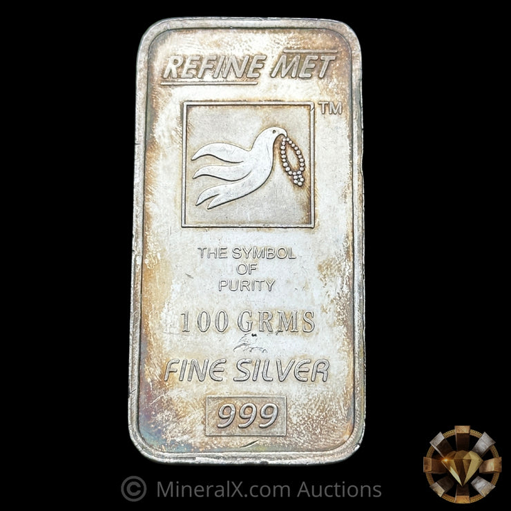 100g Refinemet Vintage Silver Bar