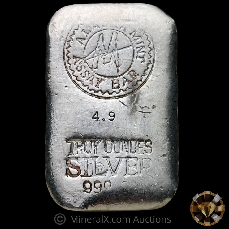 4.9oz Alaska Mint Vintage Silver Bar