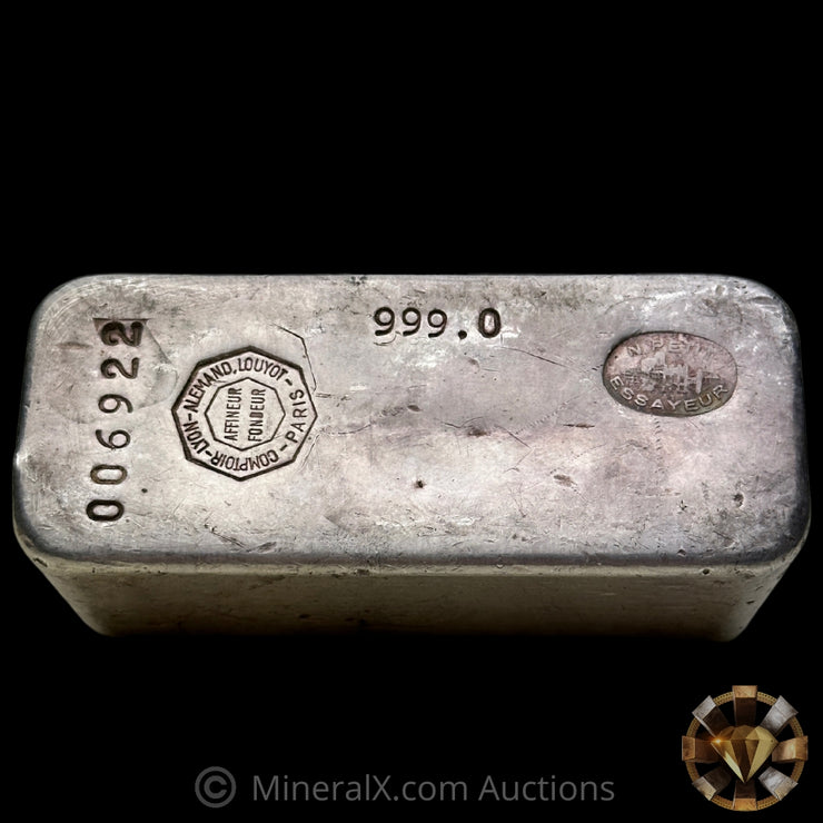 Kilo Comptoir Lyon Alemand Louyot Paris Vintage Silver Bar