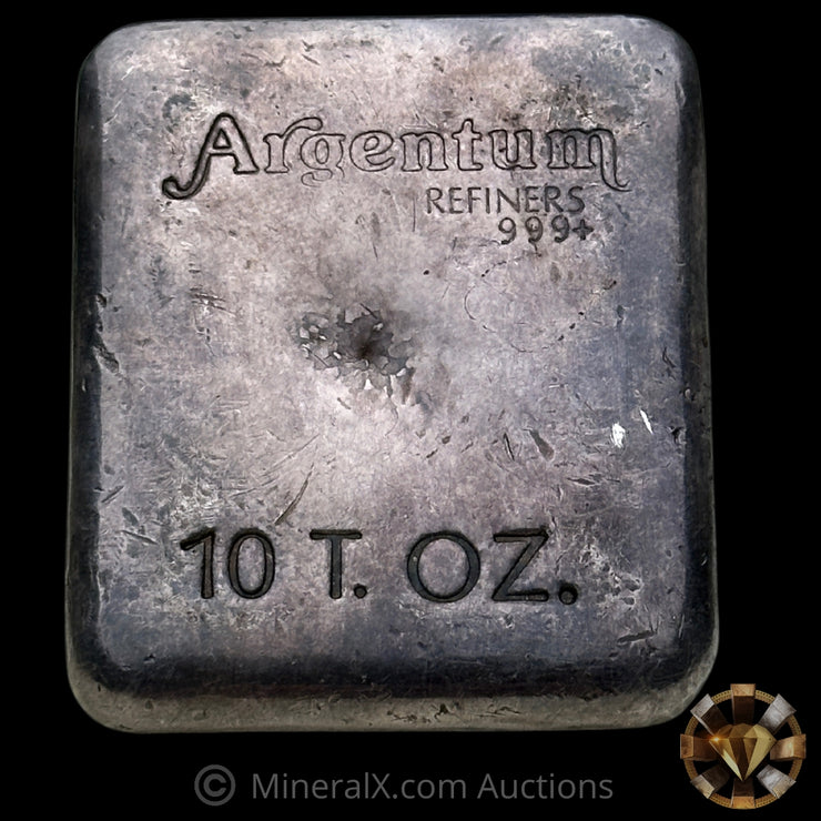 10oz Argentum Refining Vintage Silver Bar